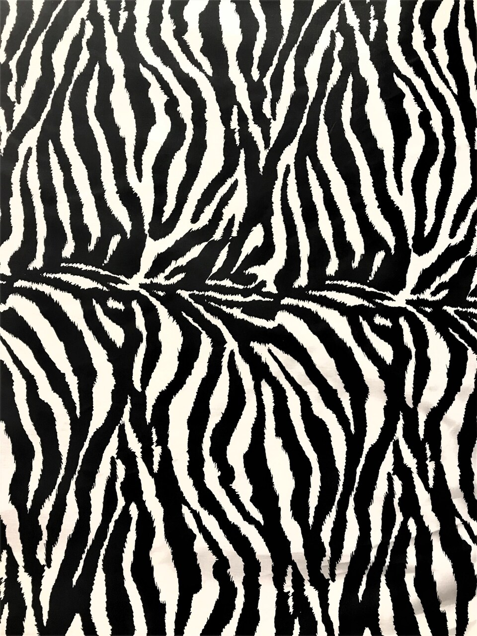 1 Yard Black and White Zebra Print Poly Cotton Fabric for Apparel Crafts and Home Accents 59/ 60 Inch Width